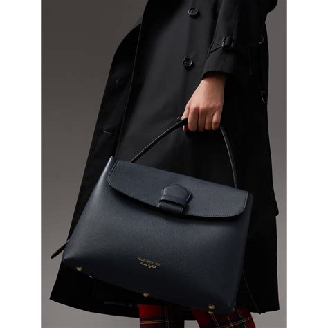 burberry grainy leather and house check tote bag|Burberry tote bags for women.